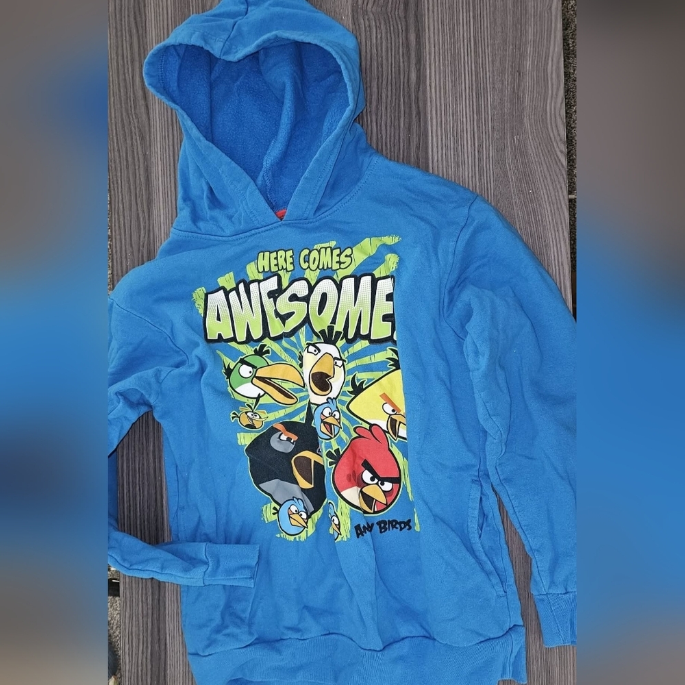 Angry Birds 14/16 Boy's Youth Pullover Hoodie 14-16